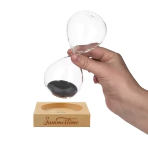 Magnetic Sand Timer with Wooden Base - 2 Minutes - Image 2