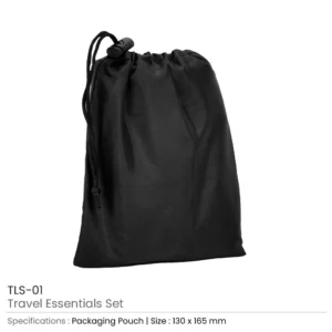 Travel Essential Set in Black Pouch - Image 9