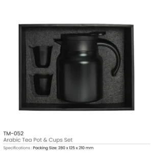 Arabic Tea & Coffee Pot with Cups Set 1000 ml - Image 3