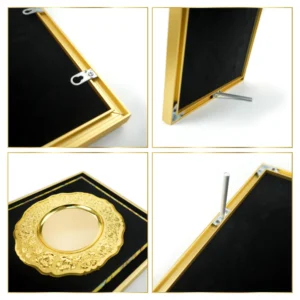 Aluminum Award Plaque A3 Size with Stand & Gold Plate in Presentation Box - Image 7