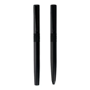 Black Metal Pen Set with Matte Finish in Hardboard Slide to Open Box - Image 7