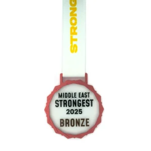 Glass Medals with Metal Frame and 3cm White Ribbon - Image 8