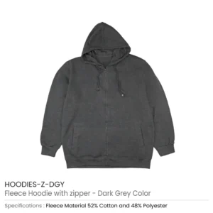 Fleece Hoodies with Zipper in (S to 3XL) Sizes - Image 8