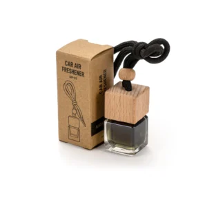 Hanging Car Diffuser Bottle with Bamboo Lid – Black Ice Fragrance - Image 7