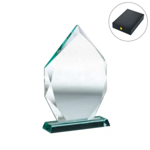 Iceberg Design Crystal Awards with Glass Base