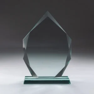 Iceberg Design Crystal Awards with Glass Base - Image 3