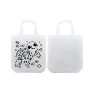 Mini Non-woven Bags 100GSM with 4Color Markers & Imprinted Turtle Outline - Image 4